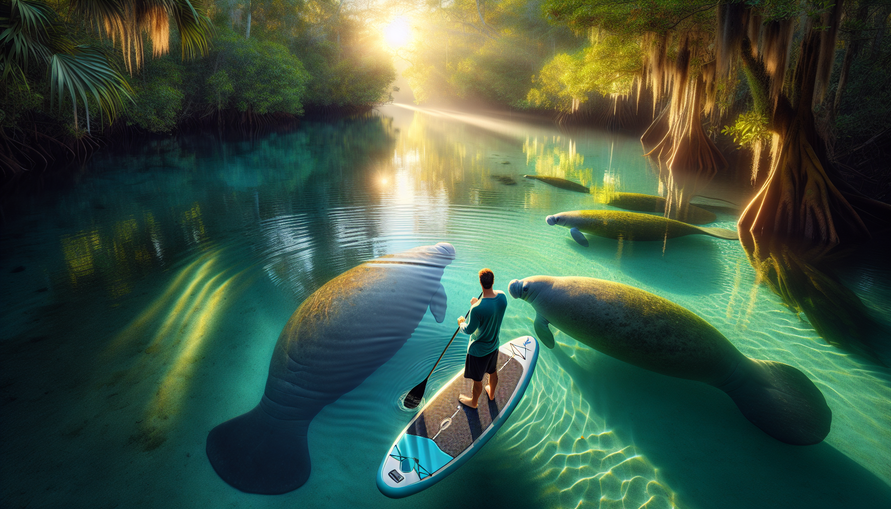 Paddleboarding with Manatees in Florida is Amazing!